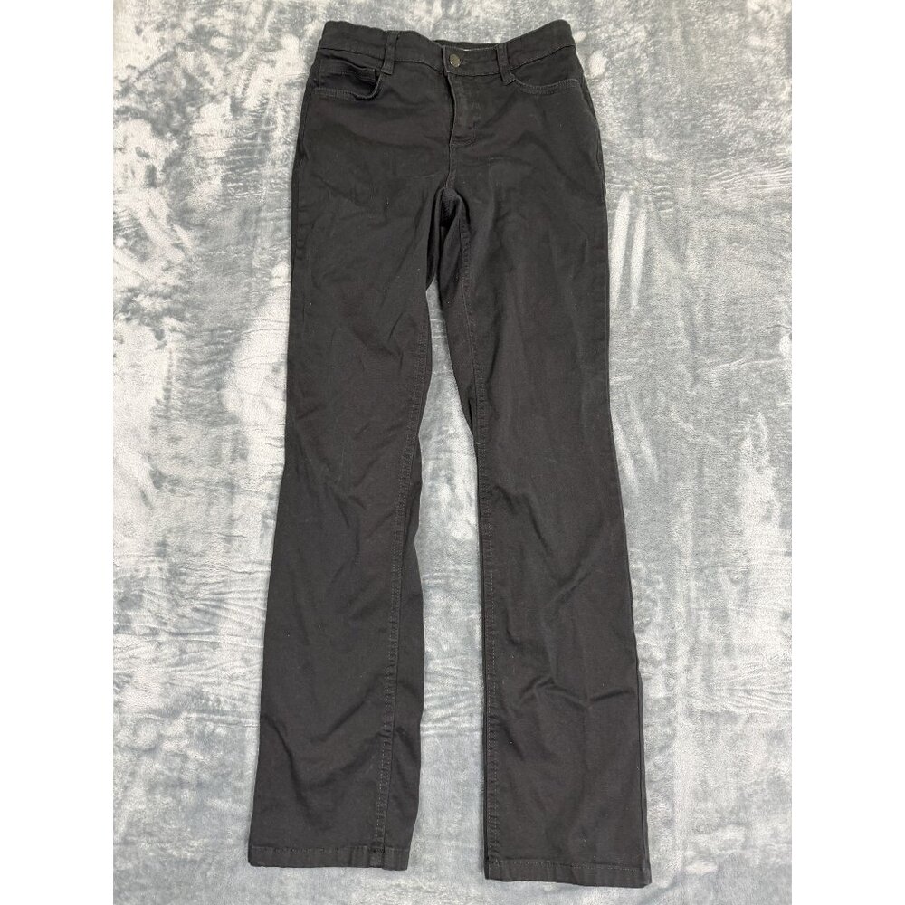 Jones New York Womens Size 4 Lexington Straight Black Pants